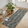 thumbnail image 1 of Hasoo 2' x 6' Tie-Dye Runner Rug Non-slip Machine Washable Hallways Entryways Kitchen Bathroom Floor Carpet Gray, 1 of 6