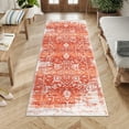thumbnail image 1 of Hasoo 2' x 6' Washable Hallway Runner Rug Printed Kitchen Runner Rug Stain Resistant Rugs for Bedroom Laundry Orange, 1 of 5