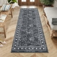 thumbnail image 1 of Hasoo 2' x 6' Washable Hallway Runner Rug Soft Kitchen Runner Rug Stain Resistant Rug for Bedroom Laundry Gray, 1 of 5