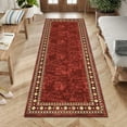 thumbnail image 1 of Hasoo 2' x 6' Washable Hallway Runner Rug Soft Kitchen Runner Rug Stain Resistant Rug for Bedroom Laundry Red, 1 of 5
