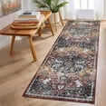 thumbnail image 1 of Hasoo 2' x 6' Washable Hallway Runner Soft Boho Vintage Kitchen Mats Stain Resistant Rugs for Bedroom Laundry Brown, 1 of 6