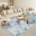 thumbnail image 1 of Hasoo 4' x 6' Area Rug for Living Room Modern Abstract Area Rug Machine Washable Rug Distressed Rug Bedroom Dining Room Kitchen Carpet Light Blue, 1 of 5