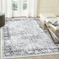 thumbnail image 1 of Hasoo 5' x 7' Area Rug for Living Room Boho Vintage Rug Non Slip Throw Rugs Floral Indoor Carpet, Gray, 1 of 6