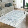 thumbnail image 1 of Hasoo 5' x 7' Persian Area Rug for Living Room Durable Washable Non Slip Rugs for Bedroom, Blue, 1 of 6