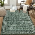 thumbnail image 1 of Hasoo 6' x 9' Area Rug for Living Room Boho Vintage Rug Non Slip Throw Rugs Floral Indoor Carpet, Green, 1 of 6