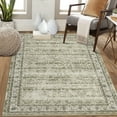 thumbnail image 1 of Hasoo 6' x 9' Area Rug for Living Room Boho Vintage Rug Non Slip Throw Rugs Floral Indoor Carpet, Tan, 1 of 6