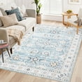 thumbnail image 1 of Hasoo 8' x 10' Area Rug for Living Room Persian Durable Washable Non Slip Rug for Bedroom, Blue, 1 of 6