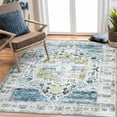 thumbnail image 1 of Hasoo 8' x 10' Area Rug for Living Room Vintage Anti-Slip Rug Washable Carpet for Bedroom, Blue, 1 of 6