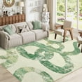 thumbnail image 1 of Hasoo 8' x 10' Modern Washable Indoor Rug for Dining Room Soft Abstract Geometric Line Area Rug Non Slip Stain Resistant Green Carpet, 1 of 6