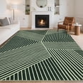 thumbnail image 1 of Hasoo 8' x 10' Non Slip Indoor Carpet Non Shed Area Rug for Living Room Green Washable Modern Geometric Rug, 1 of 5