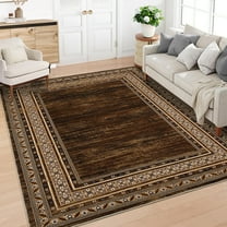 Hasoo 9' x 12' Modern Rugs for Living Room Soft Geometric Area Rug Non Slip Stain Resistant Carpet, Tan