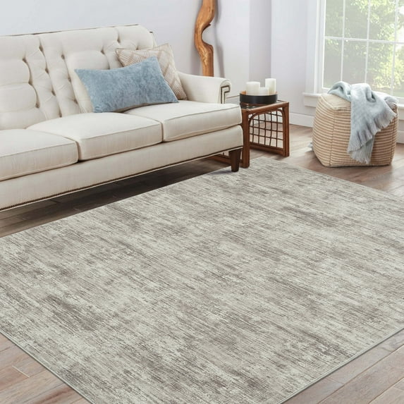 Hasoo Area Rug 3' x 5' Solid Texture Carpet for Living Room Bedroom Camel Rug
