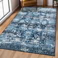 Hasoo Area Rug 4' x 6' Vintage Distressed Floral Area Rug for Living