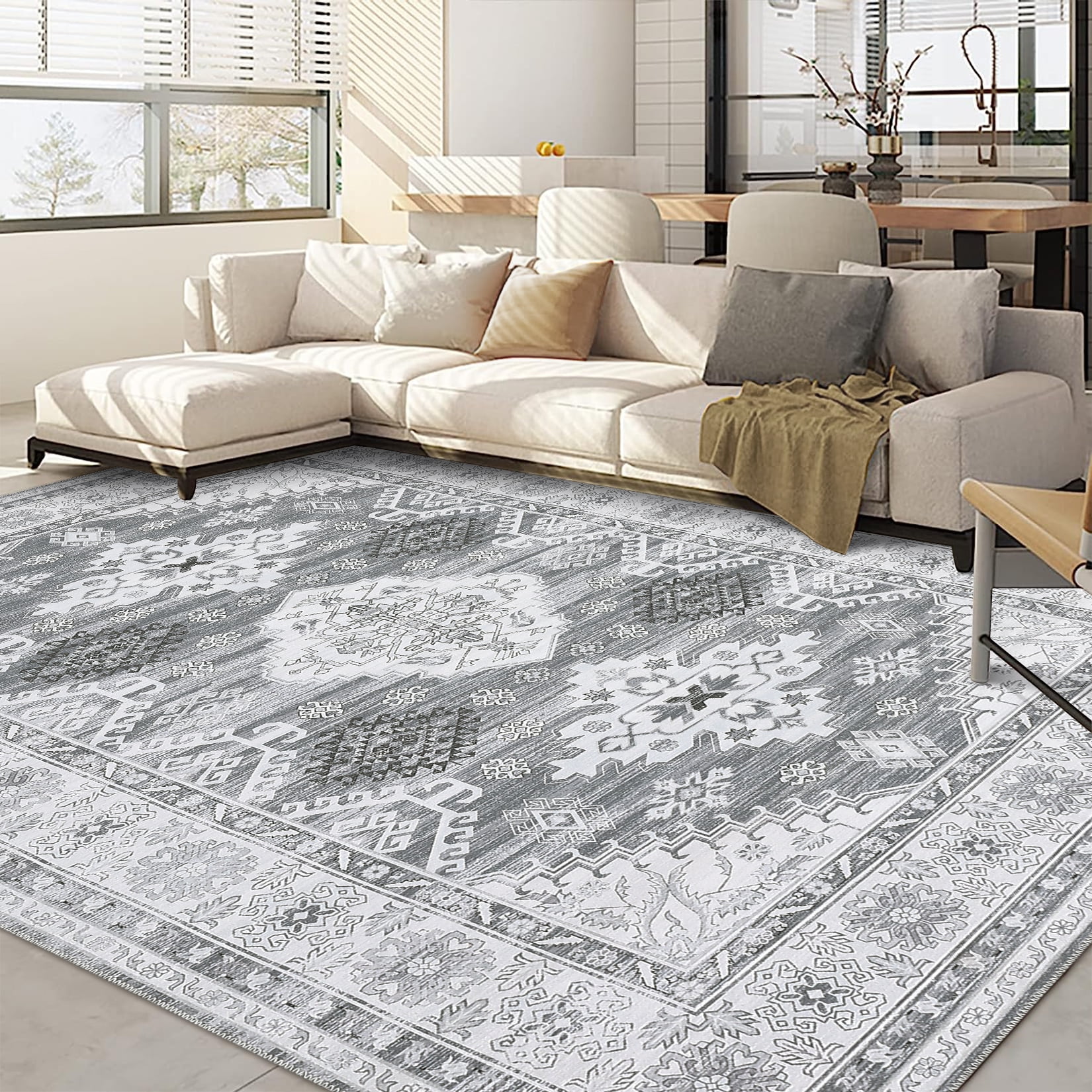 Safavieh Vintage Mezra 10 X 14 (ft) Taupe Indoor Distressed