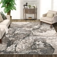 thumbnail image 1 of Hasoo Area Rug 5' x 7' Washable Rugs for Living Room Abstract Marble Carpet Modern Boho Rug, Brown, 1 of 6