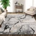 thumbnail image 1 of Hasoo Area Rug 8' x 10' Washable Rugs for Living Room Abstract Marble Carpet Boho Luxury Rug, Gray, 1 of 6