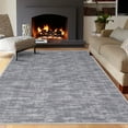thumbnail image 1 of Hasoo Area Rug 9' x 12' Solid Texture Carpet for Living Room Bedroom Gray Brown, 1 of 1