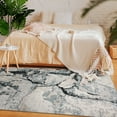 thumbnail image 1 of Hasoo Area Rug 9' x 12' Washable Rugs for Dining Room Abstract Marble Carpet Boho Soft Rug, Blue, 1 of 6