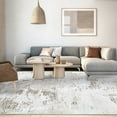 thumbnail image 1 of Hasoo Area Rug for Living Room 6' x 9' Modern Abstract Area Rug Machine Washable Rug Distressed Rug Bedroom Dining Room Kitchen Carpet Beige/Brown, 1 of 5
