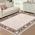 thumbnail image 1 of Hasoo Beige Rug 8' x 10' Area Rug Broder Large Area Rug for Living Room Bedroom Dining Room, 1 of 5