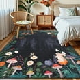 thumbnail image 1 of Hasoo Black Area Rugs 8x10 for Living Room Jungle Animal Large Washable Indoor Soft Non Slip Floor Carpet, 1 of 5