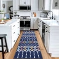 thumbnail image 1 of Hasoo Boho Runner Rug 2' x 6' Area Rug for Hallway Washable Indoor Blue Carpet Stain Resistant, 1 of 6
