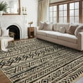 thumbnail image 1 of Hasoo Brown/Black Rugs for Living Room Washable 8x10 Area Rugs Moroccan Style Carpet Boho Bedroom Dining Room Throw Indoor Carpet, 1 of 6