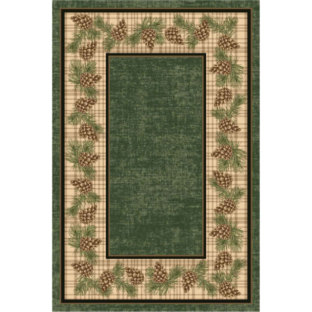 Hasoo Christmas Decorative Area Rug Washable 8' x 10' Modern Rug for