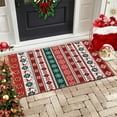 thumbnail image 1 of Hasoo Christmas Home Decor Tree Deer Print Area Rug Washable 2' x 3' Modern Rug for Doormat Non-slip Indoor Red Carpet, 1 of 5