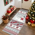 thumbnail image 1 of Hasoo Christmas Snowflake Home Decor Area Rug Washable 2' x 6' Modern Indoor Rug for Living Room Dining Room, Gray, 1 of 5