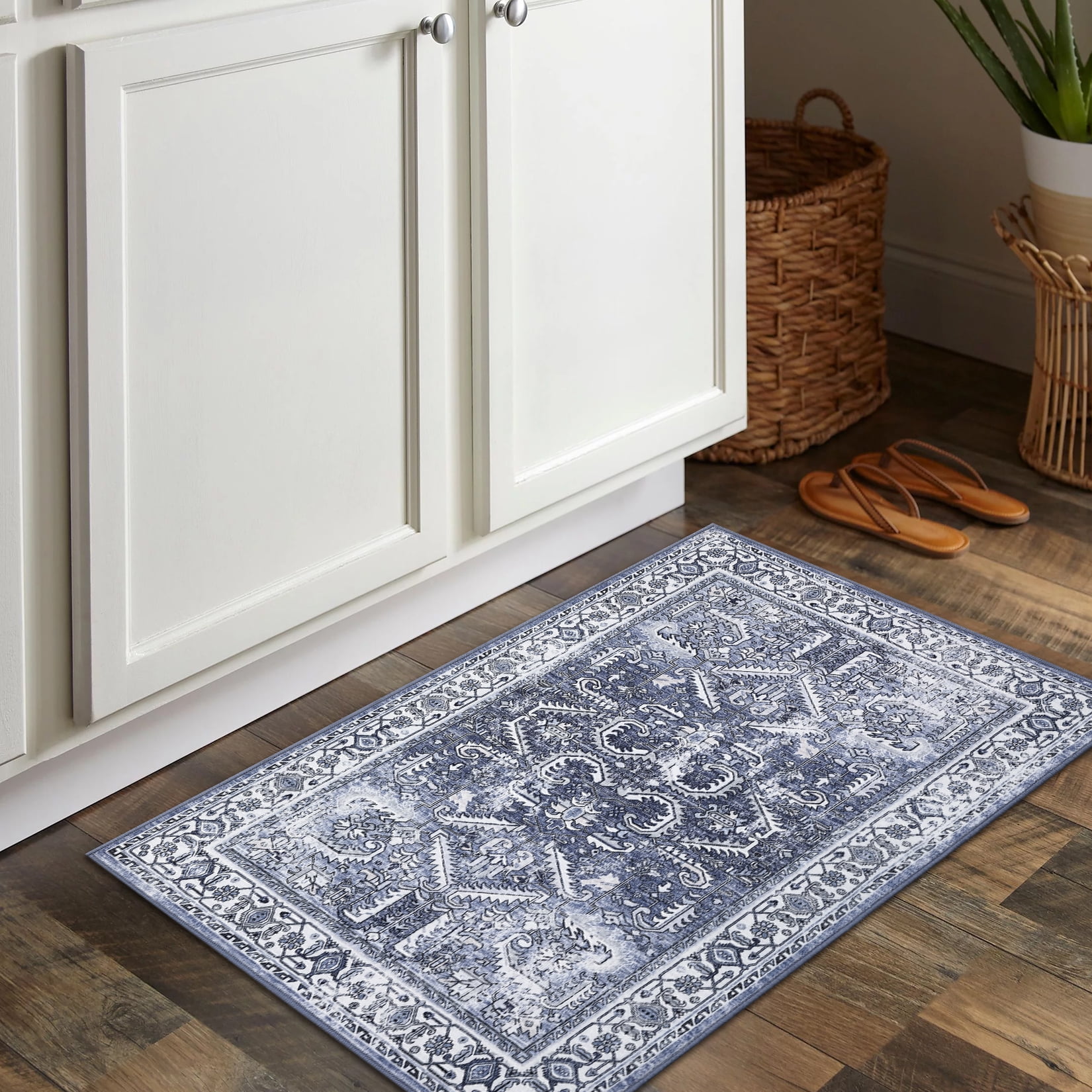Hasoo Doormat 2' x 3' Entryway Non-Slip Washable Indoor Small Area Rug ...