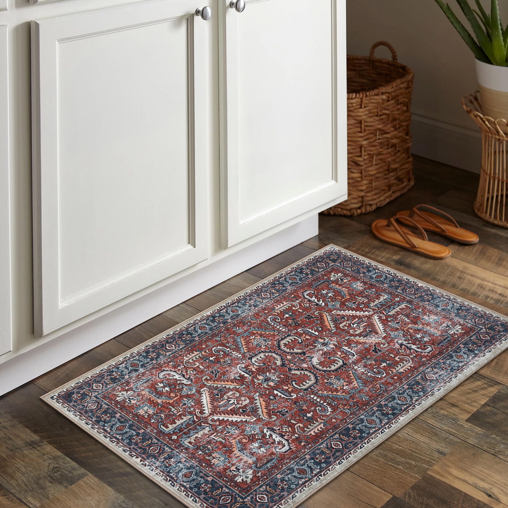 Hasoo Doormat 2' x 3' Entryway Non-Slip Washable Indoor Small Area Rug ...