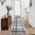 thumbnail image 1 of Hasoo Entryway 2'x 6' Runner Rug Polyester Light Gray Geometric Indoor Carpet Non-Slip Washable, 1 of 5
