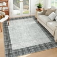 thumbnail image 1 of Hasoo Gray Rug 8' x 10' Area Rug Broder Large Indoor Area Rug for Living Room Bedroom Dining Room, 1 of 7