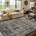 thumbnail image 1 of Hasoo Indoor Area Rug 5' x 7' Rugs for Living Room Vintage Floral Farmhouse Washable Non Slip Carpet for Bedroom, Retro/Red, 1 of 6