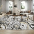 thumbnail image 1 of Hasoo Large Area Rug 10' x 13' Rugs for Living Room Washable Abstract Indoor Carpet Soft Lightweight Foldable Nonslip Gray Rug, 1 of 6
