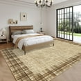thumbnail image 1 of Hasoo Large Area Rug 9' x 12' Rug for Living Room Bedroom Border Non-Slip Washable Accent Indoor Carpet Yellow, 1 of 7