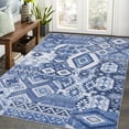 thumbnail image 1 of Hasoo Large Area Rug 9' x 12' Rugs for Living Room Ethnic Tribes Pattern Non-Slip Washable Carpet Blue, 1 of 5