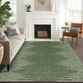 thumbnail image 1 of Hasoo Large Area Rug for Dining Room Washable Indoor Geometric Striped Carpet Soft Non Slip Dorm Rug, Green 10' x 13', 1 of 5
