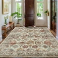 thumbnail image 1 of Hasoo Large Indoor Washable Area Rug 10' x 13' Floral Rugs for Living Room Geometric Throw Floor Mats Non-Slip Accent Carpet Colorful, 1 of 7