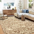 thumbnail image 1 of Hasoo Modern Washable Area Rug 8' x 10' Rugs for Dining Room Damask Floral Pattern Carpet, khaki, 1 of 6