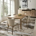 thumbnail image 1 of Hasoo Modern Washable Indoor Carpet 9' x 12' Brown Area Rug for Living Room Abstract Pattern Non-slip polyester Room Decor Rug, 1 of 6