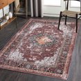 thumbnail image 1 of Hasoo Red 6x9 Washable Rug Living Room Vintage Rug Traditional Rug Oriental Medallion Rug, 1 of 7