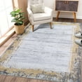 thumbnail image 1 of Hasoo Rug Indoor Area Rug Modern, Easy Cleaning Carpet for Living Room, Yellow, 6' x 9', 1 of 6