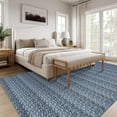 thumbnail image 1 of Hasoo Rugs for Living Room 5' x 7' Washable Area Rug Non Slip Accent Rug Modern Solid Print Carpet Rug Low Pile Throw Rug for Dining Room, Navy, 1 of 7