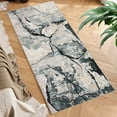 thumbnail image 1 of Hasoo Runner Rug 2' x 6' Washable Rugs for Hallway Abstract Marble Carpet Modern Boho Rug, Blue, 1 of 6