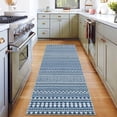 thumbnail image 1 of Hasoo Runner Rug 2' x 8' Washable Modern Rugs for Hallway Boho Geometrical Indoor Carpet, Blue, 1 of 7