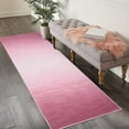 thumbnail image 1 of Hasoo Runner Rug 2x6 Ombre Abstract Indoor Area Rug Washable Bohemian Contemporary Hallway Rug, Pink, 1 of 6
