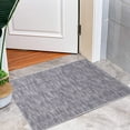 thumbnail image 1 of Hasoo Solid Texture Gray Brown 2' x 3' Area Rug, 1 of 5