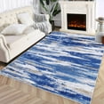 thumbnail image 1 of Hasoo Tie Dye Area Rug, 8' x 10', Blue/Gray Floor Carpet for Indoor Living Dining Room and Bedroom Area, 1 of 6